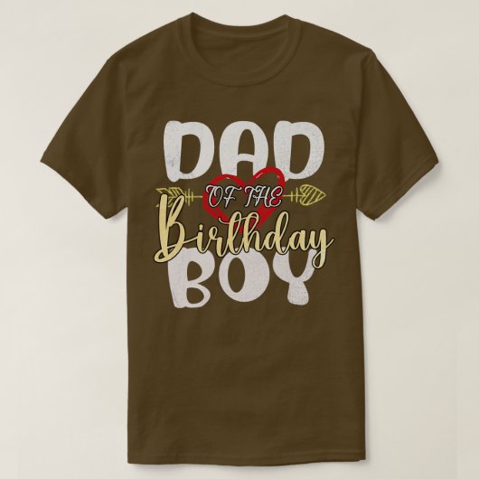 Papa van de verjaardag jongen 2 t-shirt (Design voorkant)