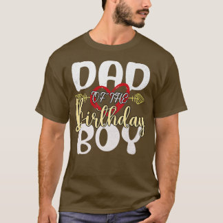 Papa van de verjaardag jongen 2 t-shirt
