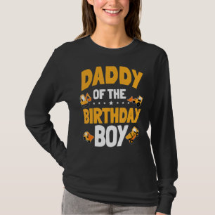 Papa van de verjaardag jongen bouwvakker bday t-shirt