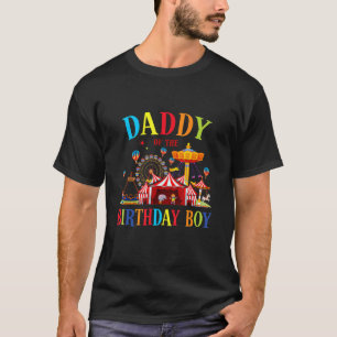 Papa van de verjaardag jongen circus familie match t-shirt