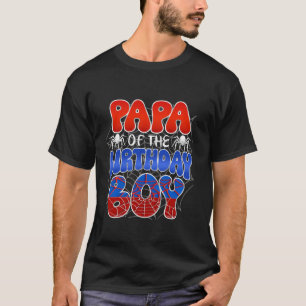 Papa van de Verjaardag Jongen Kostuum Spider Web G T-shirt