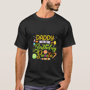 Papa van de Verjaardag Sweetie Snoep Verjaardagsfe T-shirt