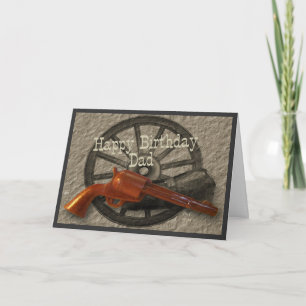 Papa van de Verjaardag van Wilde Westennen ~ de Kaart