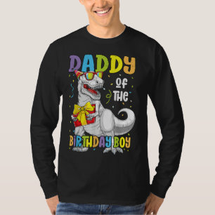 Papa van de Verjaardags Jongen Mannen Matching Tre T-shirt