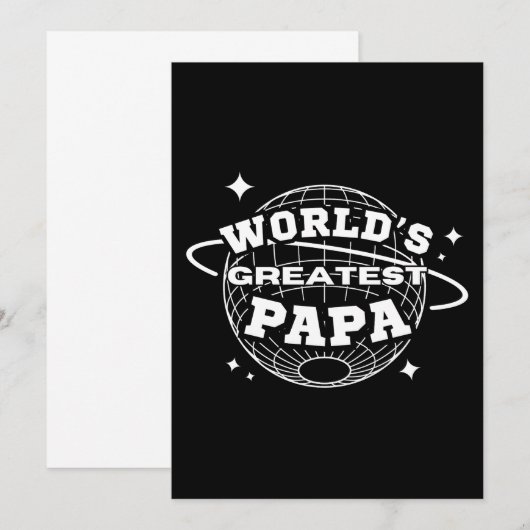 Papa van de Wereld Kaart (Voorkant / Achterkant)