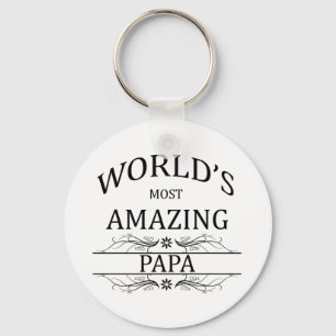 Papa van de wereld sleutelhanger