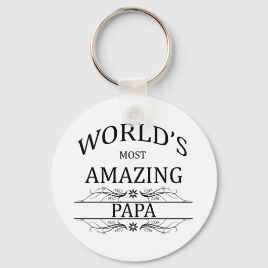 Papa van de wereld sleutelhanger (Voorkant)