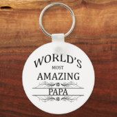 Papa van de wereld sleutelhanger (Voorkant)