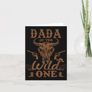 Papa van de wilde cowboy western rodeo feest Ma Kaart