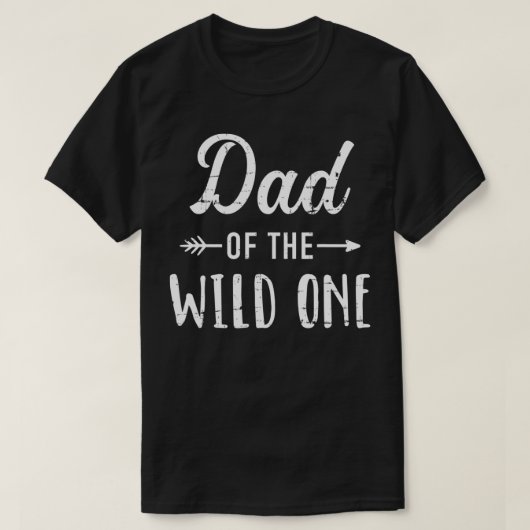 Papa van de wilde eenjarige familie van de eerste  t-shirt (Design voorkant)