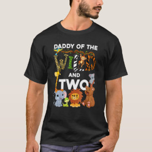Papa van de wilde en twee dierentuin Birthday Safa T-shirt