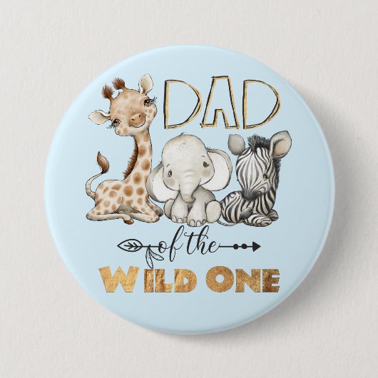Papa van de Wilde One Gold Foil Button (Voorkant)
