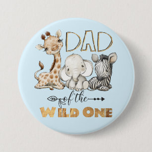 Papa van de Wilde One Gold Foil Button