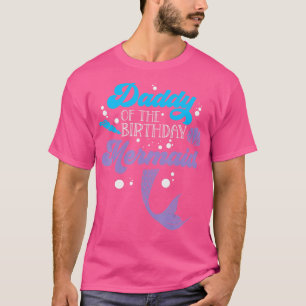 Papa van de zeemeermin vader vader vaders D T-shirt