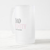 Papa van dienst Vraag je moeder om grappigheid Matglas Bierpul (Voorkant links)