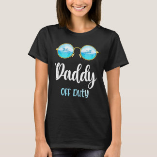 Papa van dienst zonnebril zomer vakantie vorige da t-shirt