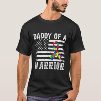Papa van een aankomende autisme-bewustwording voor t-shirt