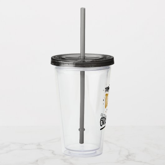 Papa van een Afstuderen Acryl Drinkbeker (Rechts)