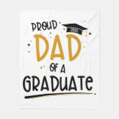 Papa van een Afstuderen Fleece Deken (Voorkant)