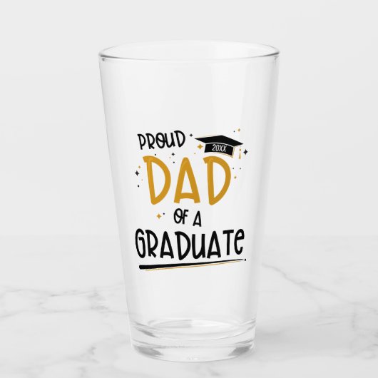 Papa van een Afstuderen Glas (Voorkant)