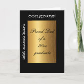 Papa van een afstuderen jaar kaart (Voorkant)