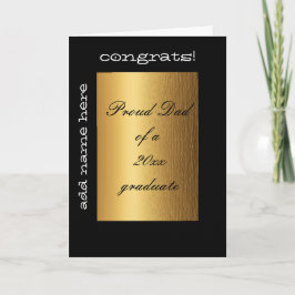 Papa van een afstuderen jaar kaart
