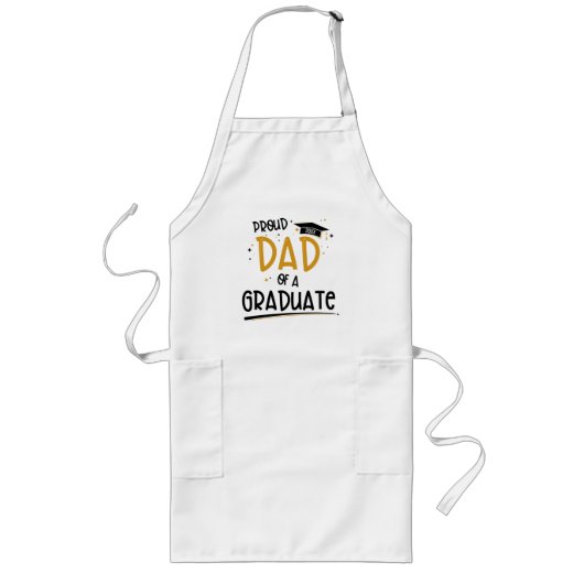 Papa van een Afstuderen Lang Schort (Voorkant)