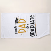 Papa van een Afstuderen Strandlaken (Voorkant)