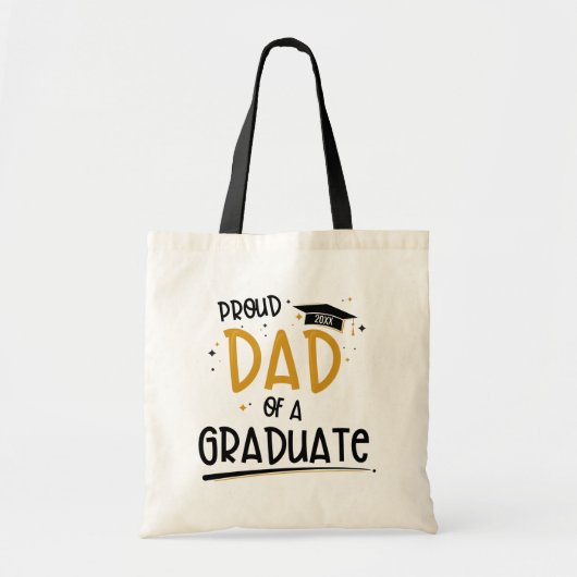 Papa van een Afstuderen Tote Bag (Voorkant)