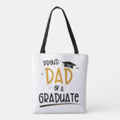 Papa van een Afstuderen Tote Bag (Achterkant)