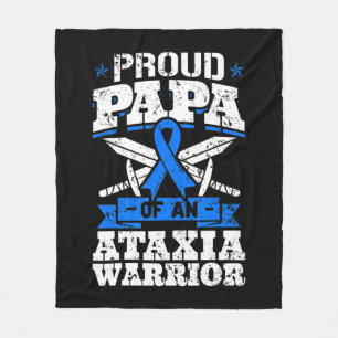 Papa van een Ataxia Warrior Awareness Ribbon D Fleece Deken