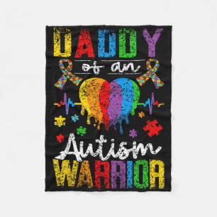 Papa van een autisme krijger steun autisten autist fleece deken