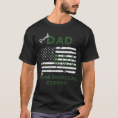 Papa van een Bomb Disposal Expert EOD T-shirt (Voorkant)
