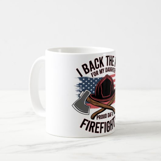 Papa van een brandweerman koffiemok (Voorkant links)