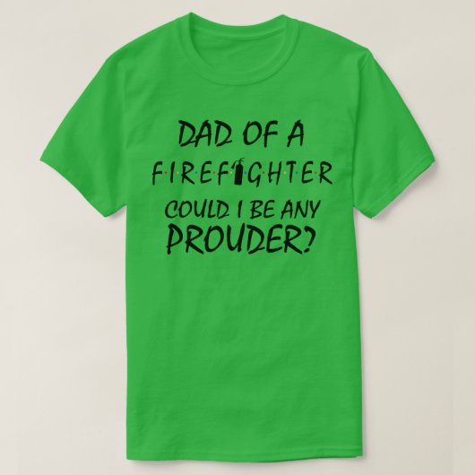 Papa van een brandweerman t-shirt (Design voorkant)