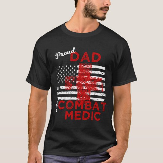 Papa van een Combat Medic T-shirt (Voorkant)