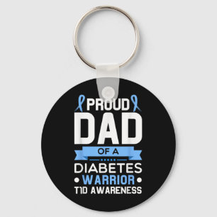 Papa van een Diabetes-aanhanger T1d Awareness Type Sleutelhanger
