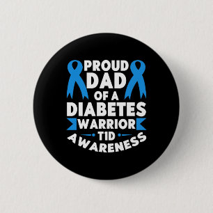 Papa van een Diabetes-aanhanger T1D-bewustzijnstyp Ronde Button 5,7 Cm
