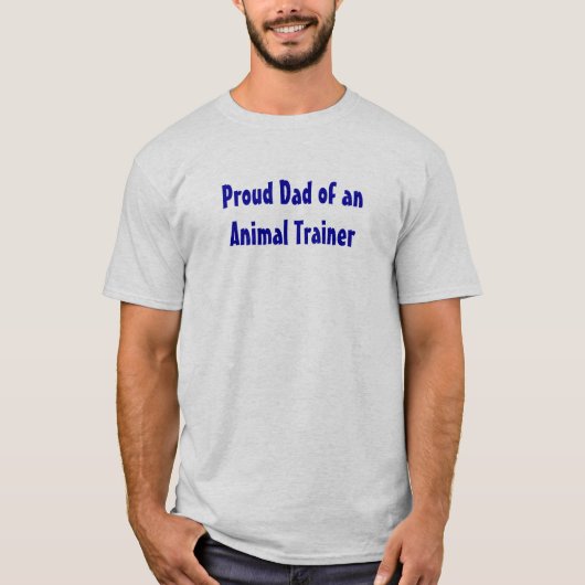 Papa van een dierentrainer t-shirt (Voorkant)