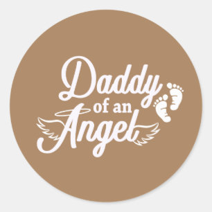 Papa van een engel Miskraam Stickers