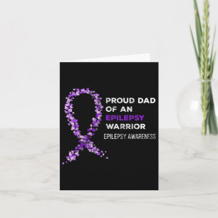 Papa van een Epilepsy Warrior Epilepsy Awarenes Kaart
