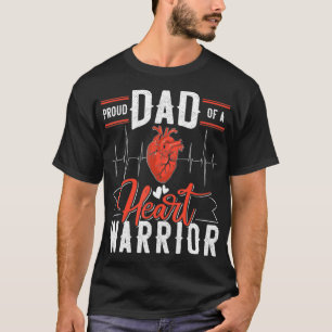 Papa van een hartkwaal of hartaanval Survivor T-shirt