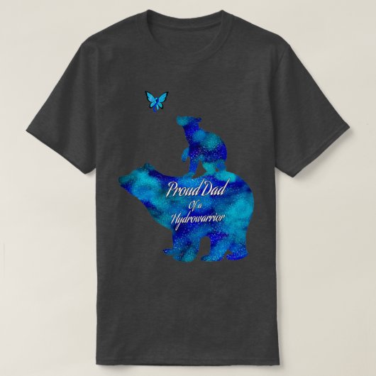 Papa van een hydroferrior hydrocephalus nebula b t-shirt (Design voorkant)