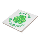 Papa van een Ierse Setter Tegeltje (Zijkant)