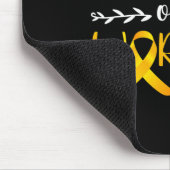 Papa van een krijger op kinderleeftijd kankerbewus muismat (Hoek)