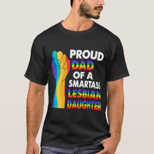 Papa van een lesbische dochter van Smartass Lesbia T-shirt