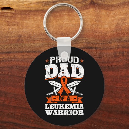 Papa van een leukemiekwachter, vader, bl. sleutelhanger (Voorkant)