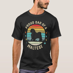 Papa van een Maltese dominee Pet Dog, vader van va T-shirt
