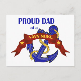 Papa van een Navy Nuke Briefkaart