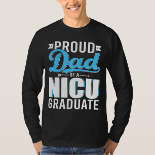 Papa van een NICU Afstuderen een vrolijke Vaderdag T-shirt